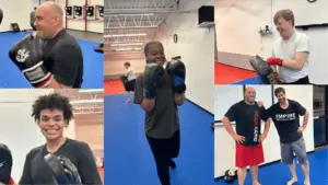 Happy Adult Martial Arts Students