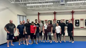 Happy Adult Martial Arts Students
